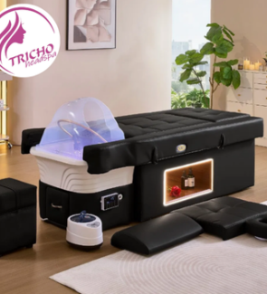 łóżko head spa delux czarne