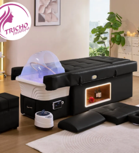 łóżko head spa delux czarne